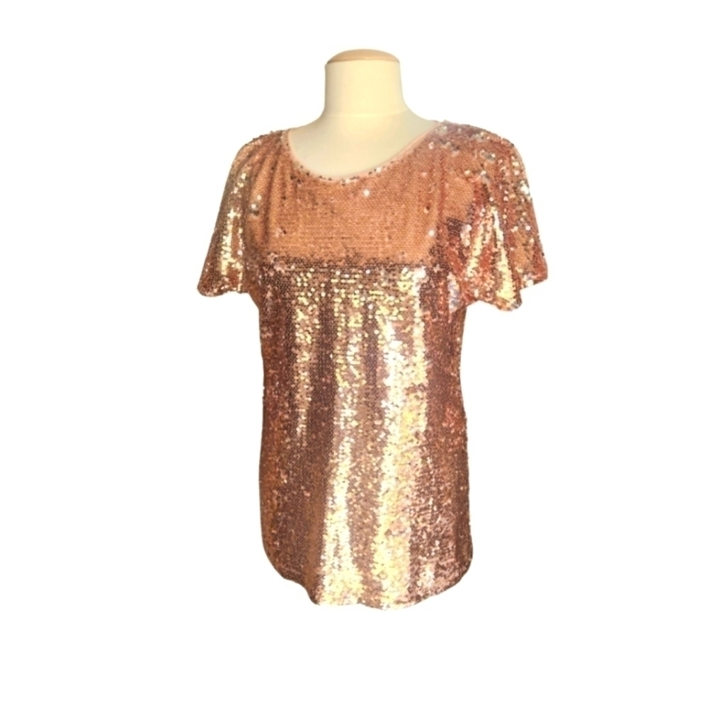 In Loom Pink Sequin Top or Mini Dress